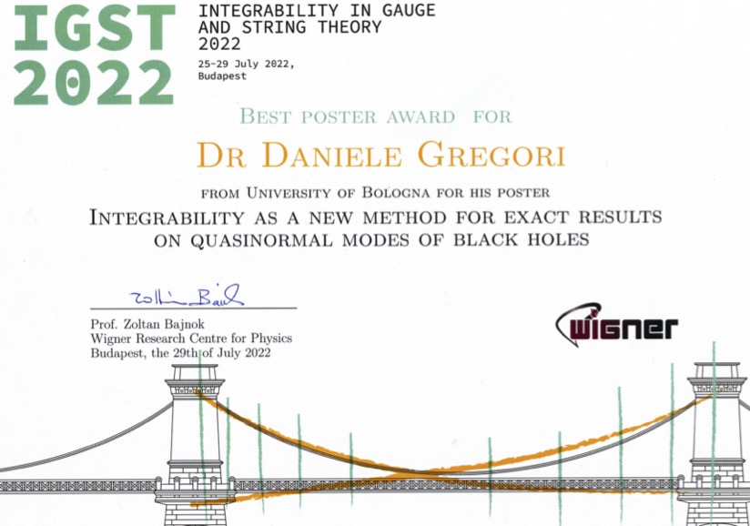 Best Poster Award, IGST 2022, Budapest