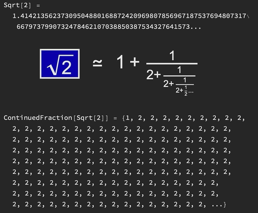 Continued fraction of √2